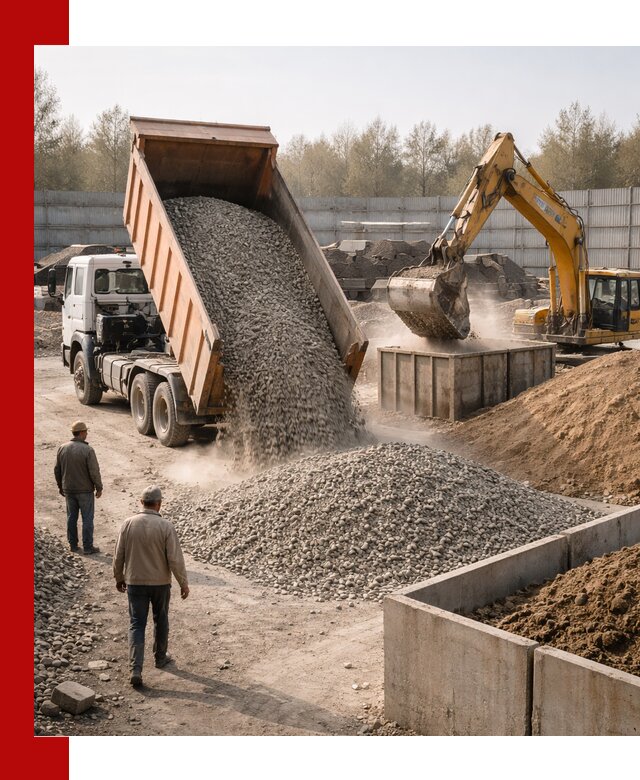 Доставка нерудных материалов с погрузкой и разгрузкой в Еманжелинске