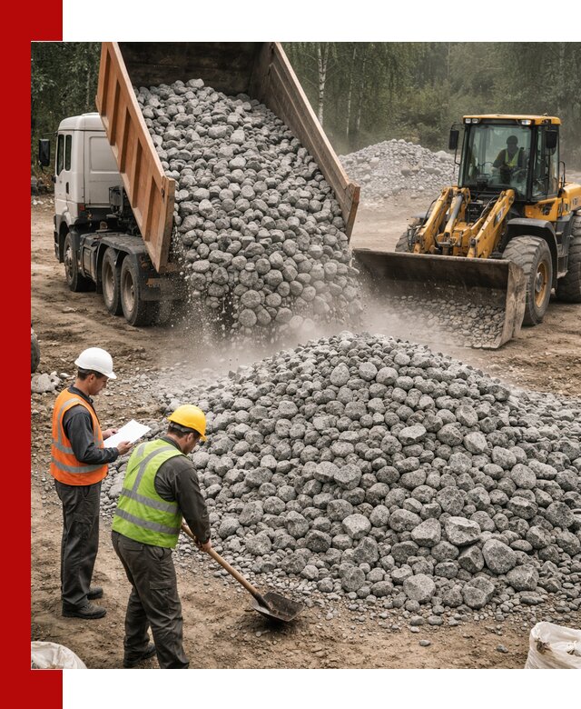 Гранитный щебень фракция 70-150 доставка в Еманжелинске