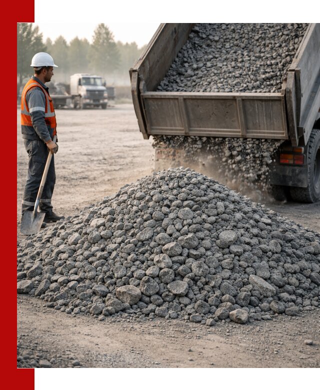 Гранитный щебень фракции 100–201 для строительства в Еманжелинске