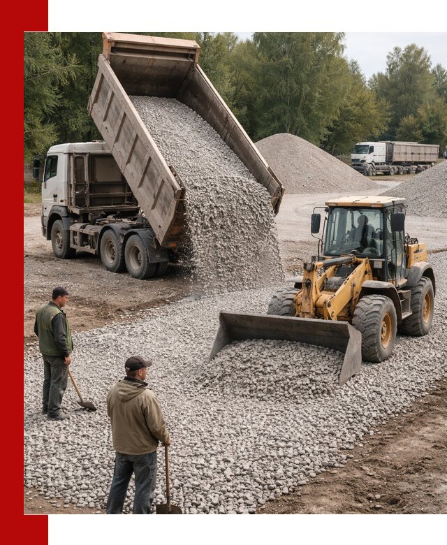 Купить гравийный щебень фракция 20-40 в Еманжелинске с доставкой