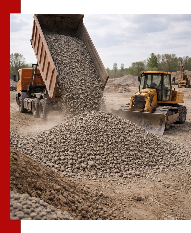 Доставка гравийного щебня фракции 40-70 в Еманжелинске