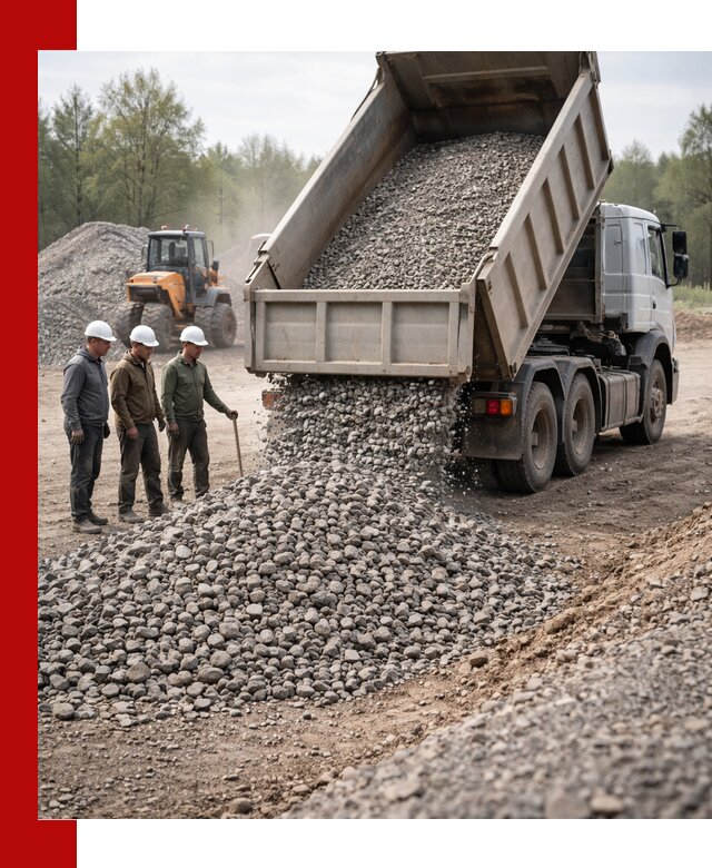 Доставка гравийного щебня фракции 70-120 в Еманжелинске
