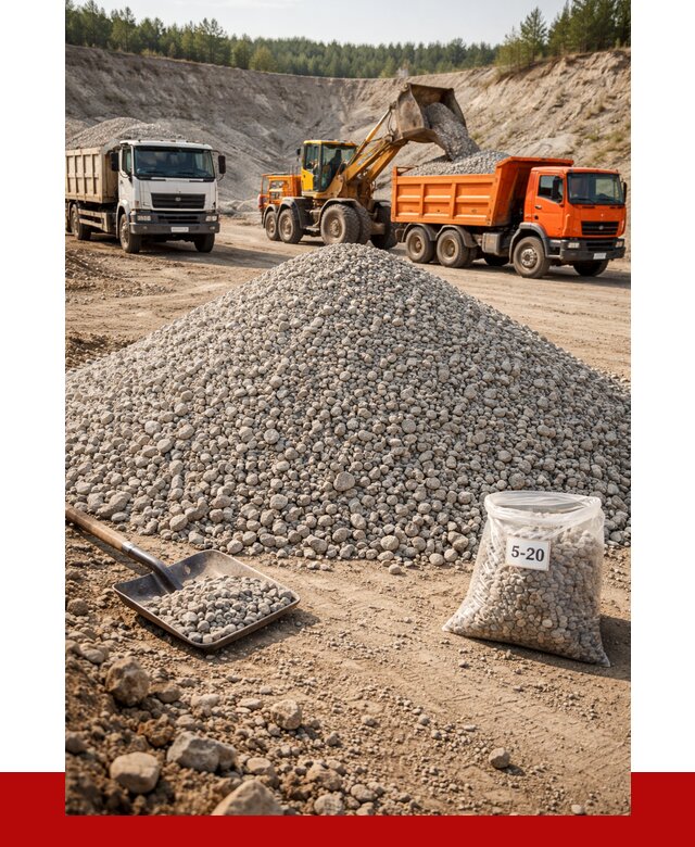Доломитовый щебень фр. 5-20 в Еманжелинске от 4314 р. | ПРОНЕРУДМнж