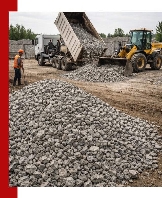 Доставка бетонного щебня фракции 40-70 в Еманжелинске