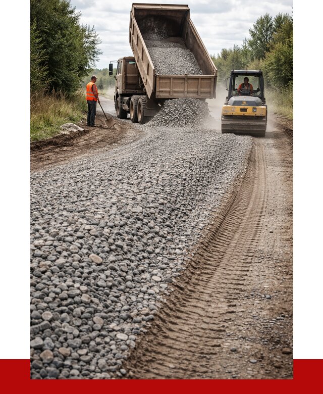 Щебень для отсыпки дороги в Еманжелинске от 2773 р. ПРОНЕРУДМнж