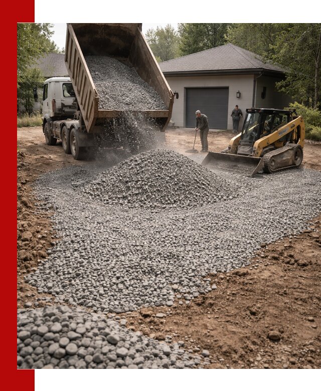 Щебень для парковки в Еманжелинске: доставка и укладка качественного материала