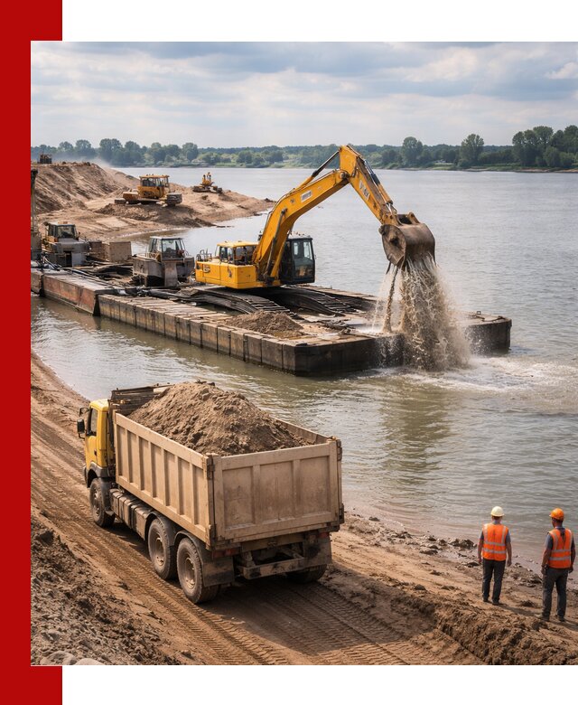 Намывной песок с доставкой в Еманжелинске оптом и в розницу