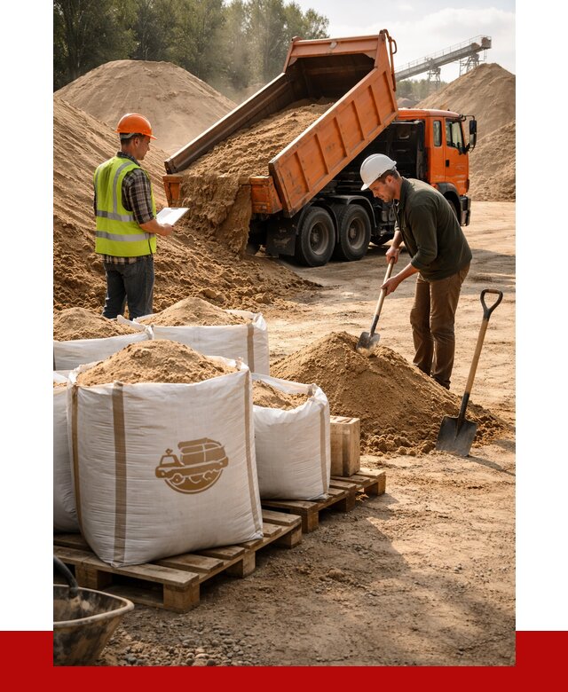 Строительный песок в Еманжелинске от 2260 р. с доставкой, ПРОНЕРУДМнж