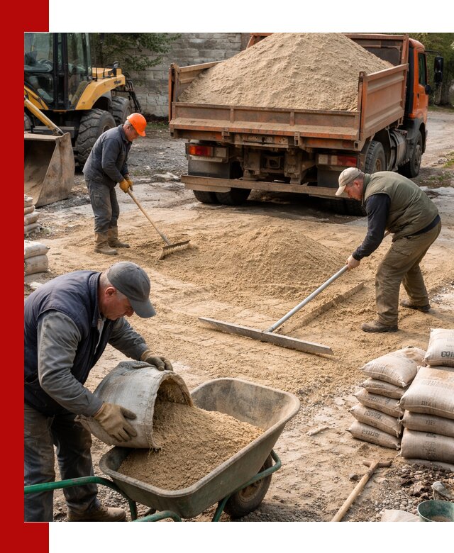 Поставка песка для стяжки в Еманжелинске с быстрой доставкой