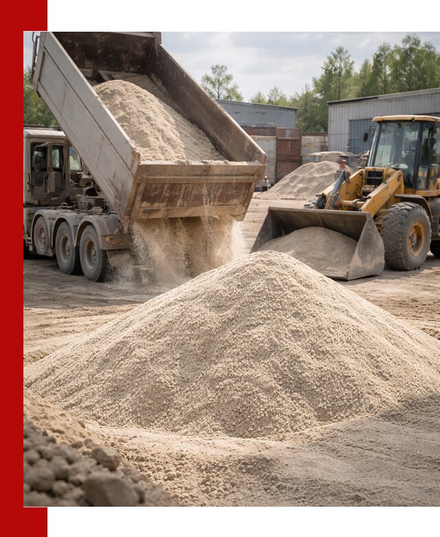 Кварцевый песок с доставкой в Еманжелинске для строительных работ