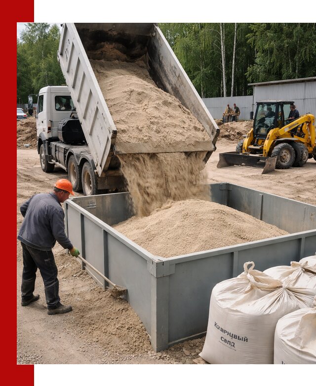 Кварцевый песок для фильтра в Еманжелинске — доставка и качество