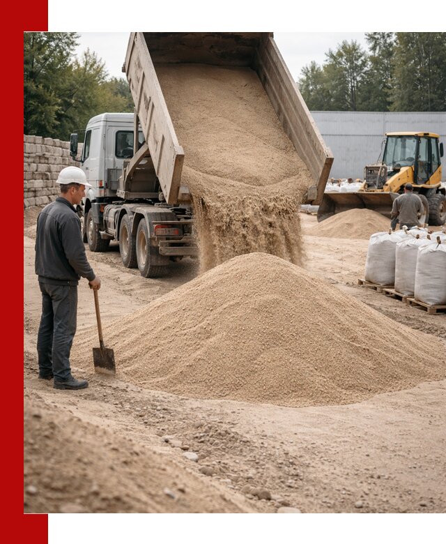 Кварцевый песок фракция 0–3 мм с доставкой в Еманжелинске