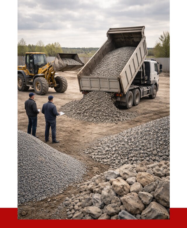 Гравий и камень с доставкой в Еманжелинске от 4314 р. - ПРОНЕРУДМнж