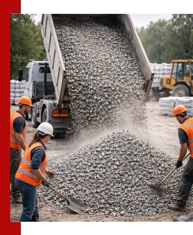 Доставка гравия и камня в Еманжелинске оптом и в розницу