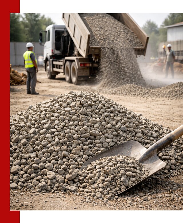 Доставка гравия фракции 20-40 в Еманжелинске с самосвалами