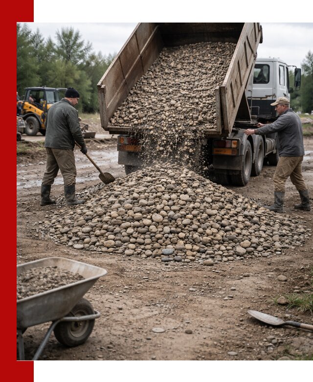 Доставка гальки речной оптом и в розницу в Еманжелинске
