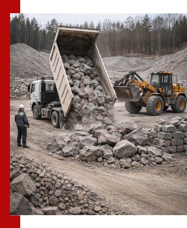 Доставка и продажа бутового гранитного камня в Еманжелинске