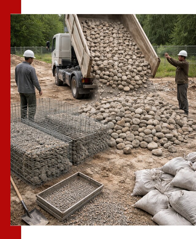 Камень для габионов фракция 70–151 в Еманжелинске