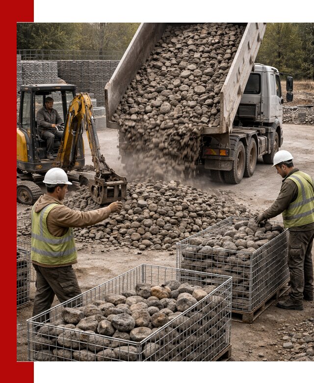 Камень для габионов фракция 100–201 в Еманжелинске