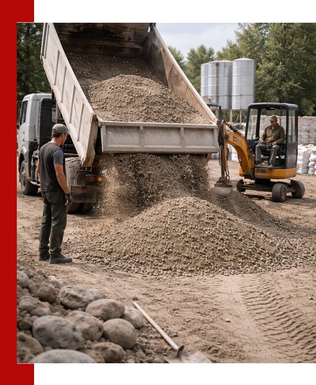 Доставка ПГС С3 в Еманжелинске самосвалами и миксерами