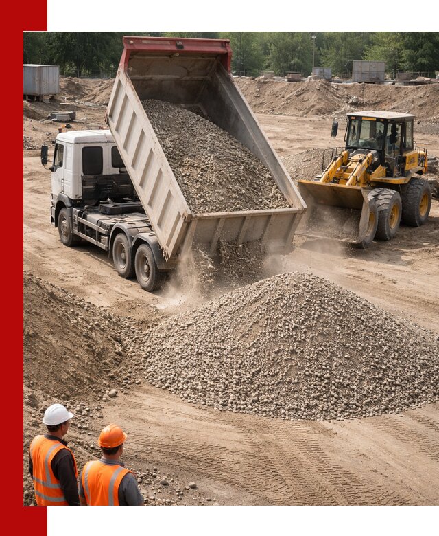 Щебень с песком (ЩГПС С2) с доставкой в Еманжелинске