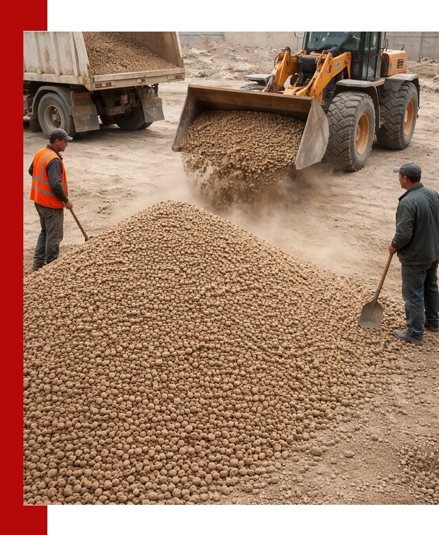 Керамзит фракция 10-20 с доставкой в Еманжелинске