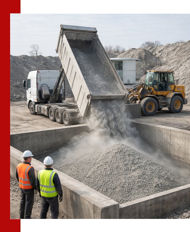 Доставка цемента навалом в Еманжелинске крупными партиями