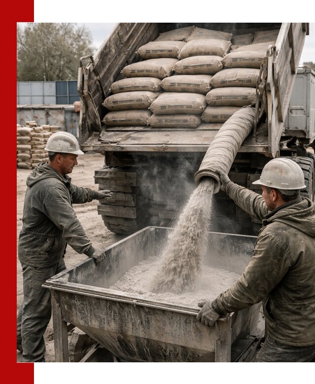 Доставка цемента М400 в Еманжелинске оптом и в розницу