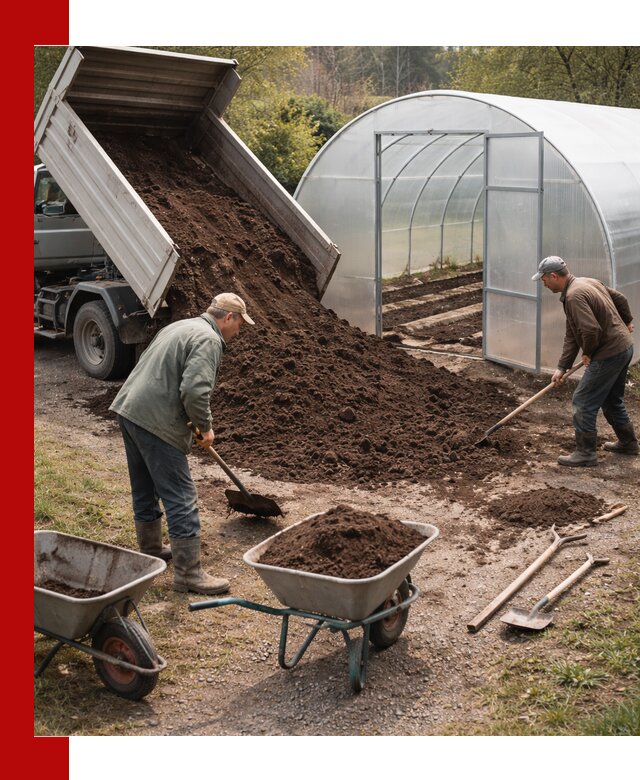 Грунт для теплицы с доставкой в Еманжелинске — плодородный субстрат под растения