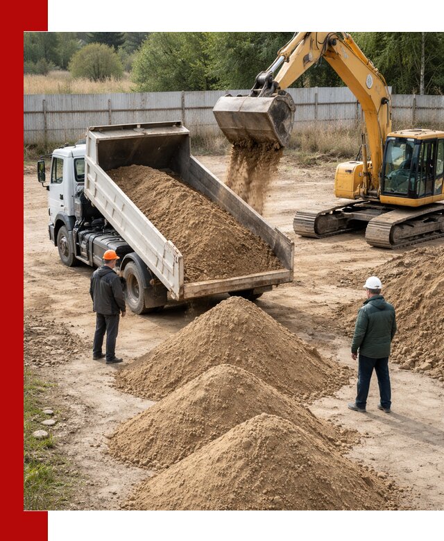 Доставка супеси вагонными и автопартиями в Еманжелинске