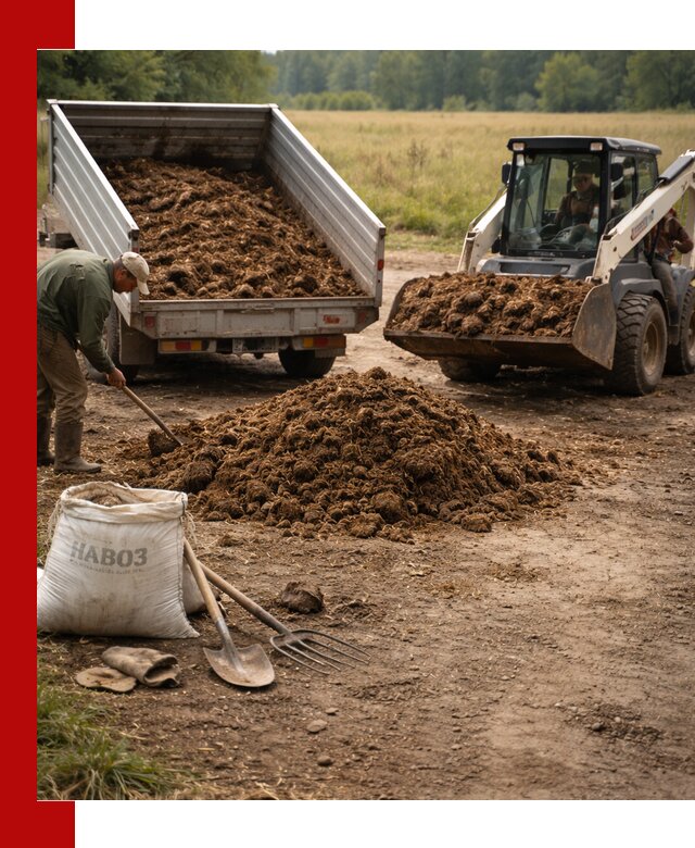 Доставка конского навоза в Еманжелинске с разгрузкой и доставкой на объект