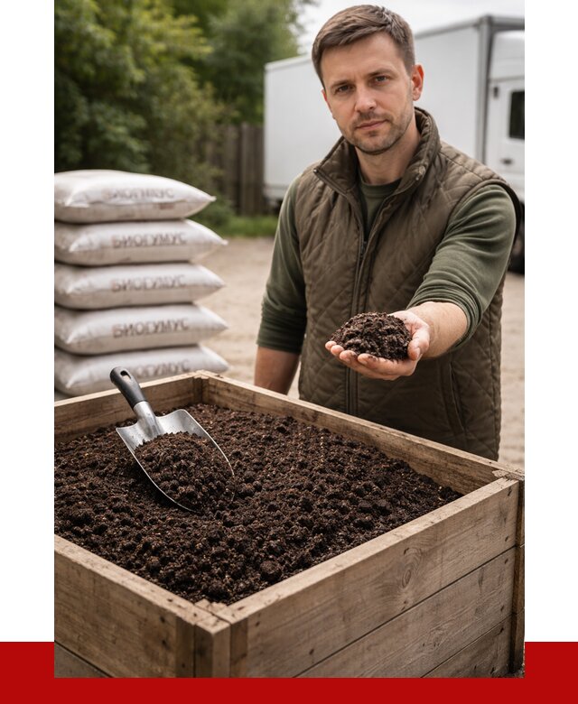 Купить биогумус в Еманжелинске с доставкой от 8730 р. за куб | ПРОНЕРУДМнж