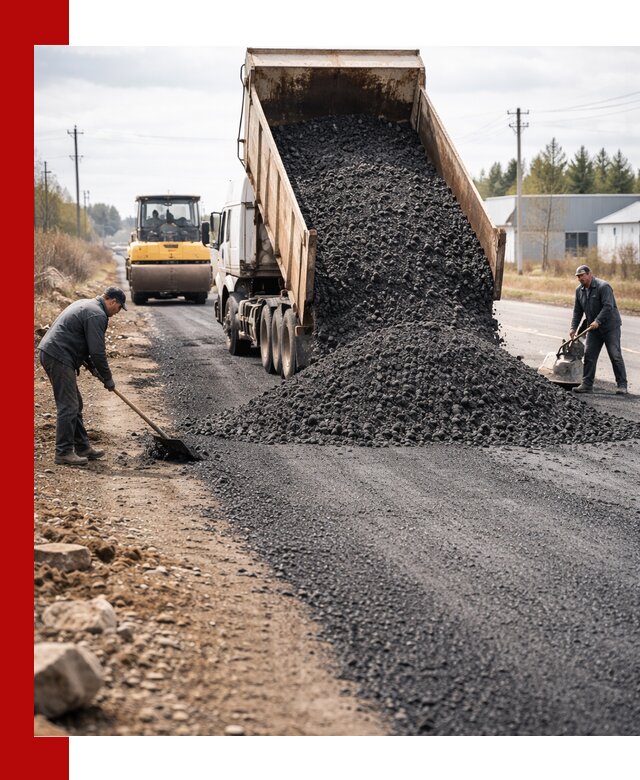 Асфальтовая крошка для дорог в Еманжелинске — поставка и доставка