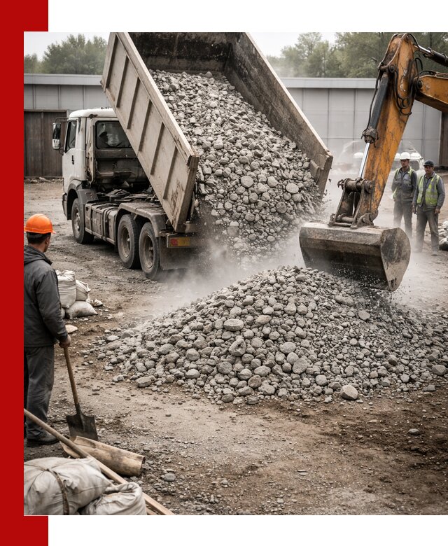 Доставка дробленого бетона в Еманжелинске оптом и в розницу