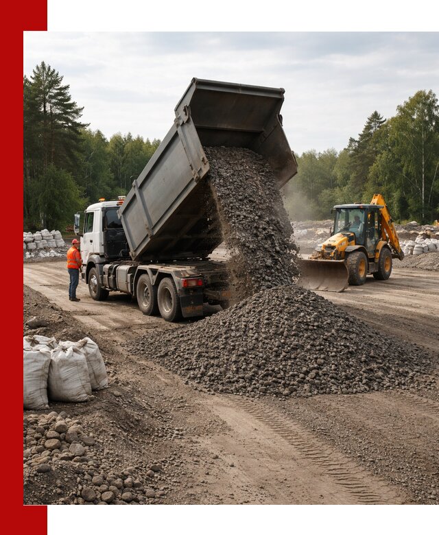 Доставка дробленого асфальта в Еманжелинске для дорожных работ