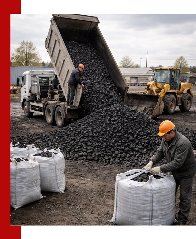 Доставка каменного угля в Еманжелинске оптом и в розницу