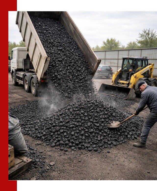 Доставка угля орех в Еманжелинске оптом и в розницу