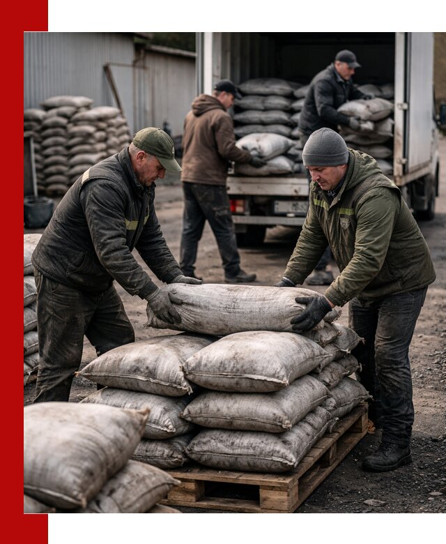 Доставка угля в мешках по выгодным ценам в Еманжелинске