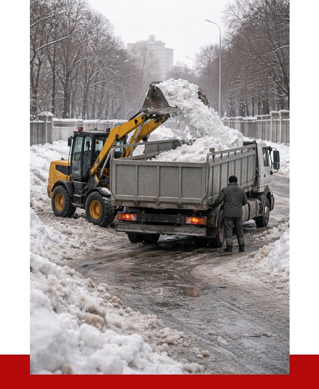 Вывоз снега с погрузкой в Еманжелинске от 3595 р. ПРОНЕРУДМнж